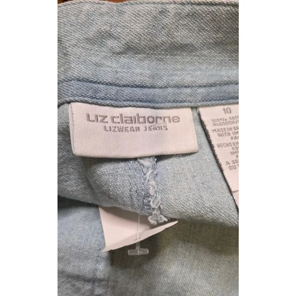 Liz Claiborne Light Blue Jean Shorts Size 10 - Picture 4 of 5